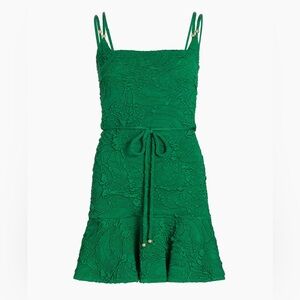 PatBO

Green Stretch Jacquard Fitted Minidress